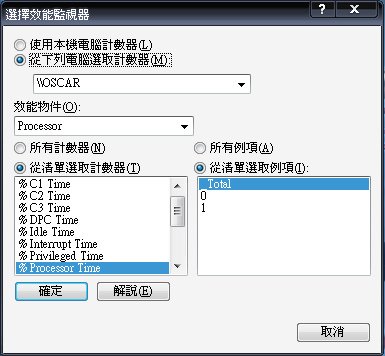 選擇效能檢測器