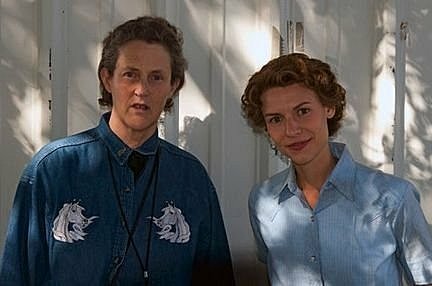 天寶葛蘭汀(Temple Grandin)與克萊兒丹妮絲(Claire Danes)合影.jpg