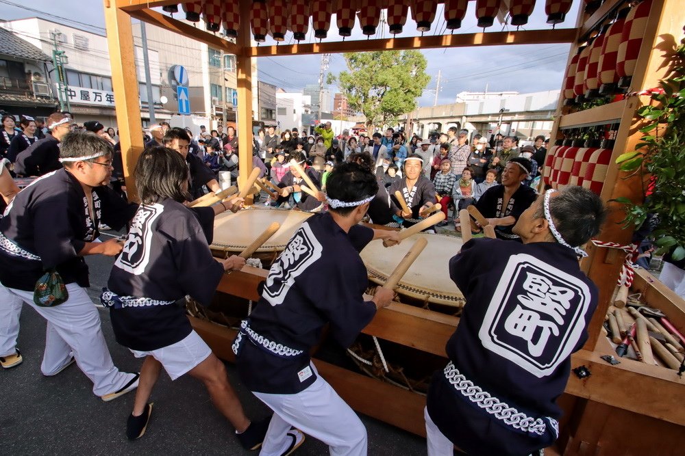 日本島根。松江祭 鼕行列︱16部鼕太鼓台車大遊行。鼓聲憾動，