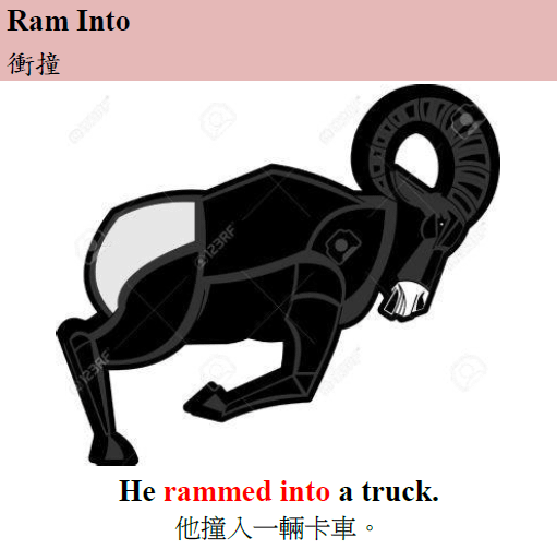 ram into