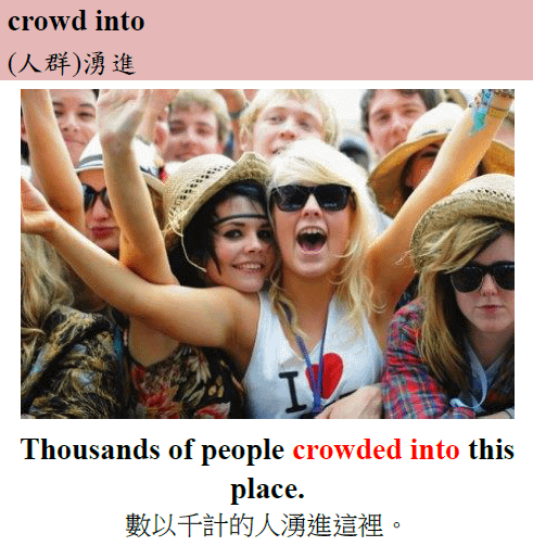 crowd into