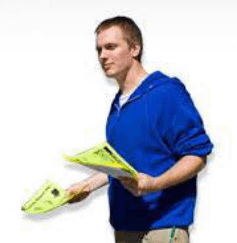 dish out leaflets