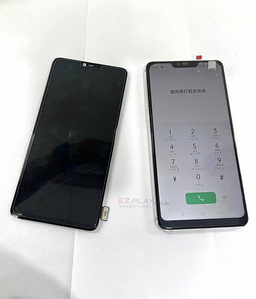 OPPO R15螢幕脫膠快要脫落,又摔到螢幕破裂故障【947