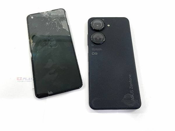 華碩Zenfone9慘摔沒畫面,更換螢幕現場維修【947手機