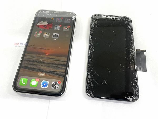 意外車禍手機摔飛面目全非,iphoneXR更換螢幕資料都在【