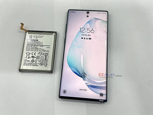 三星NOTE10+更換電池,耗電快卡頓效能差【947手機維修