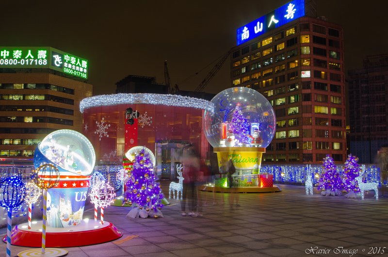 台北信義區夜景聖誕燈飾_統一阪急 8