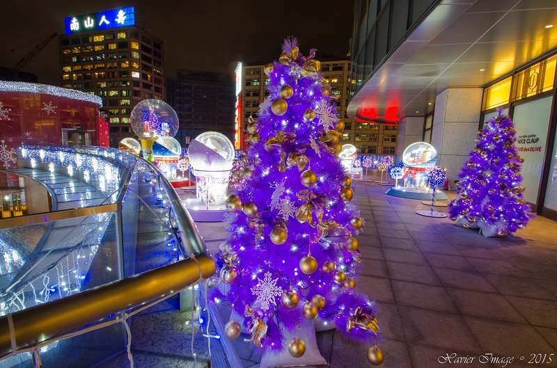 台北信義區夜景聖誕燈飾_統一阪急 11