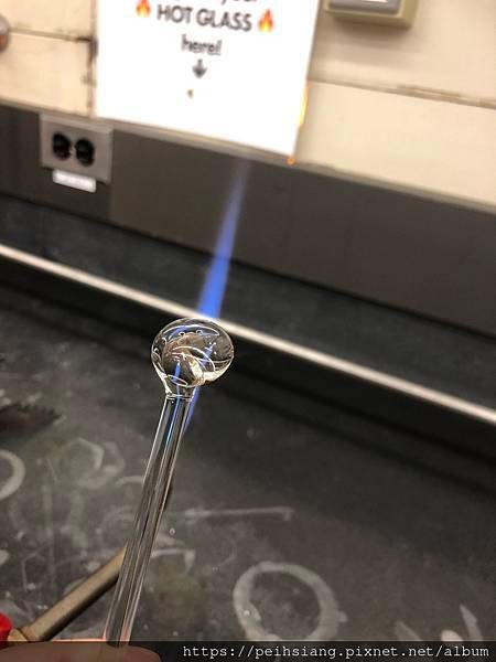 Glassblowing from Chemistry department