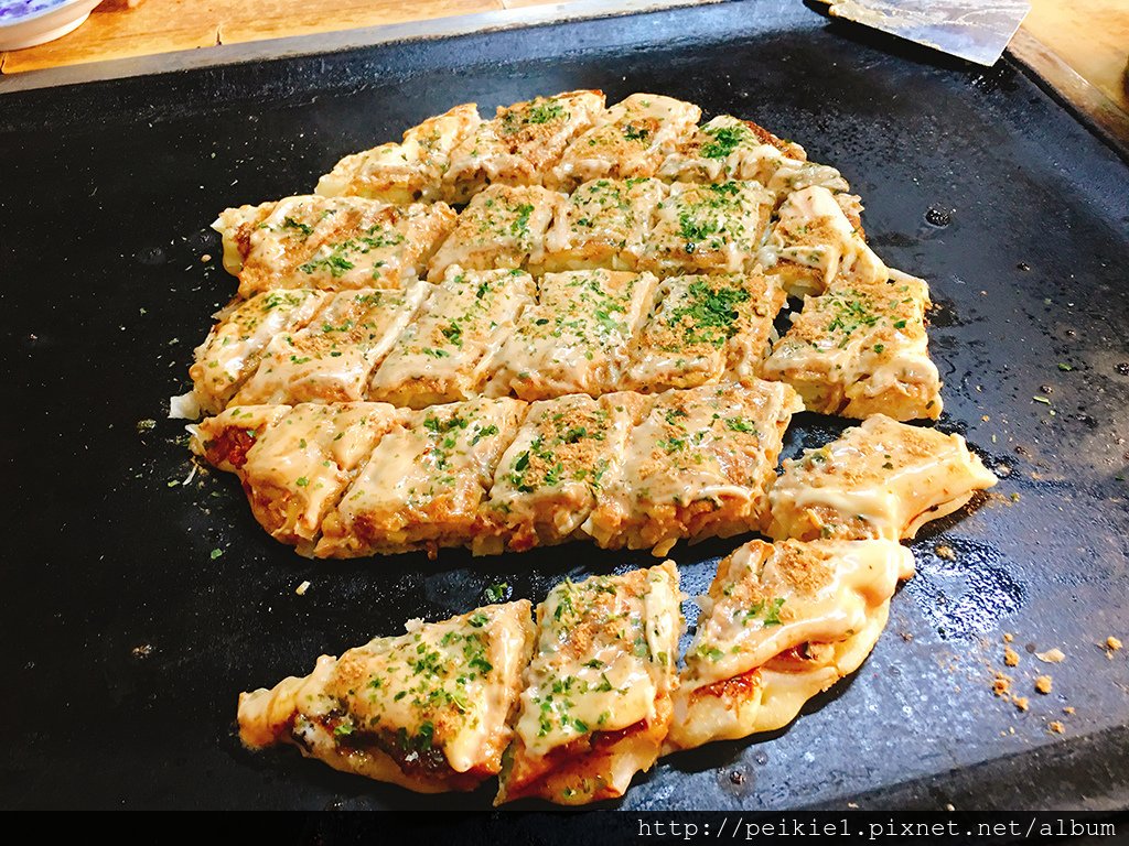 福岡県みやこ町お好み焼きおがた。福岡縣京都町超美味大阪燒おがた