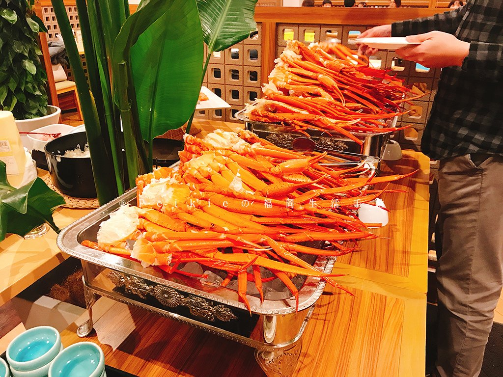 2018年開春螃蟹吃到飽・博多サンパレスホテルカニ食べ放題