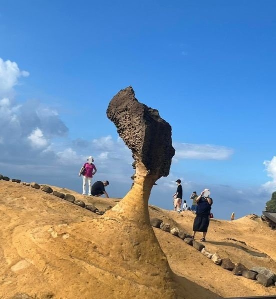 探索野柳地質公園.讚嘆大自然的鬼斧神工→【女王頭】我來了..