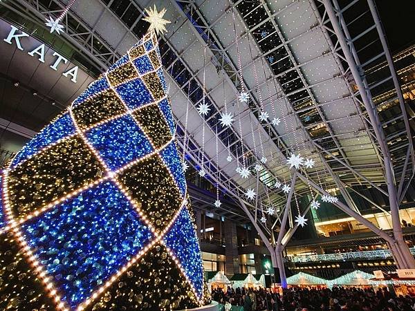 【光の街 博多】超閃燈飾閃耀夜空.福岡聖誕市集.福岡クリスマ