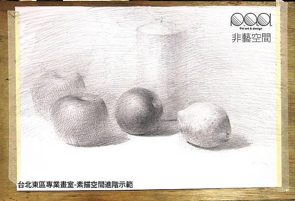 鉛筆素描進階－空間處理示範