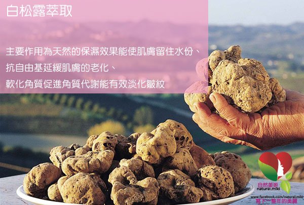 【頂級白松露萃取給肌膚鑽石級深層呵護】