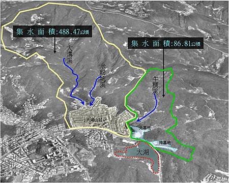 內湖園區水域示意