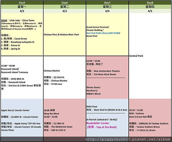 MsBBQ 16日 行程規畫