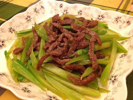 橄欖菜心炒牛肉