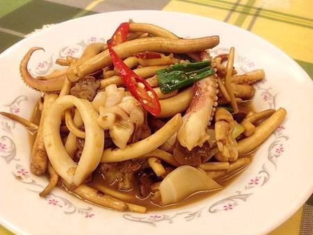 茶樹菇炒魷魚