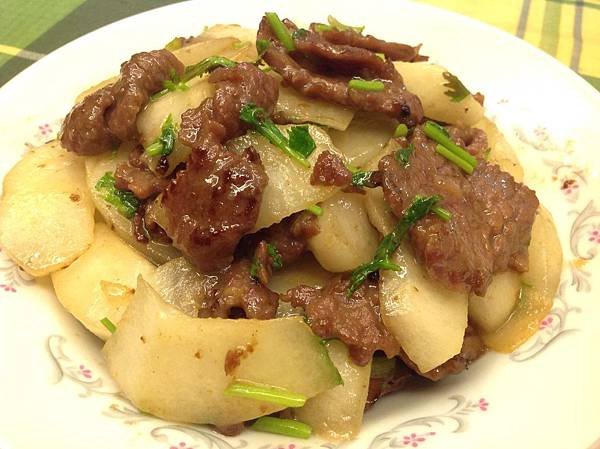 水梨炒牛肉