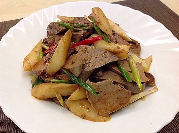 麻辣茭白拌䳘肝