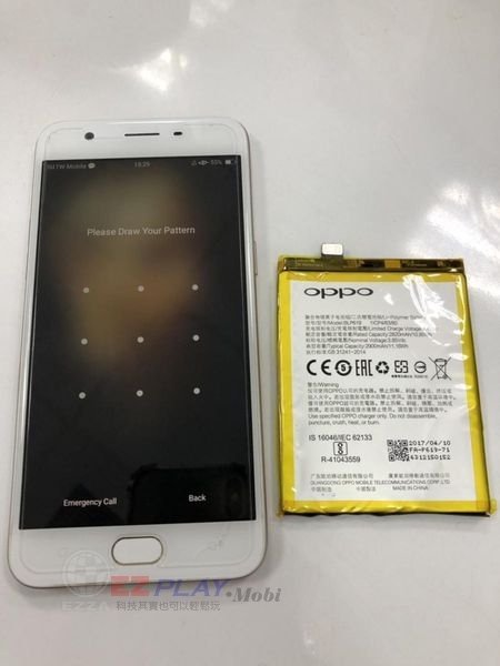 維修手機請看這，OPPO A57 故障，換電池 手機維修 螢