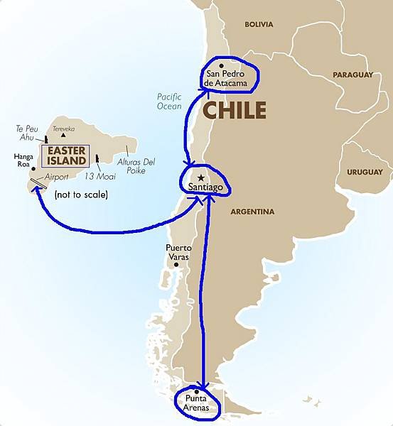 chile map