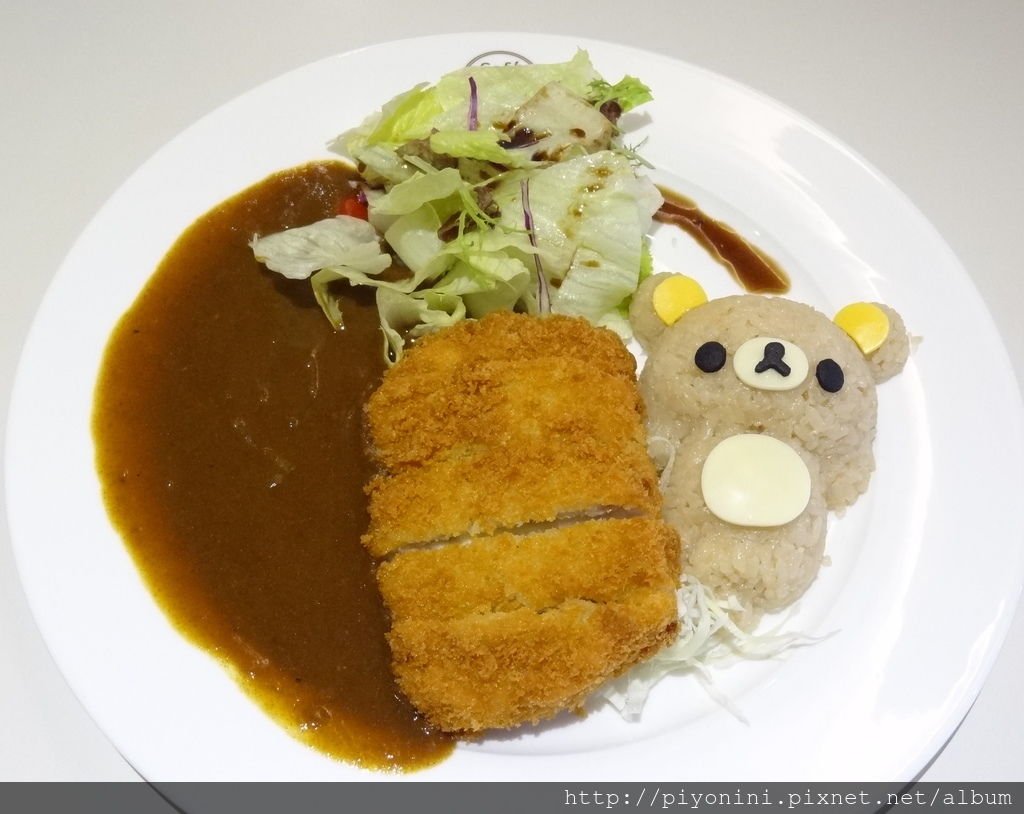 拉拉熊豬排咖哩飯@Rilakkuma Café