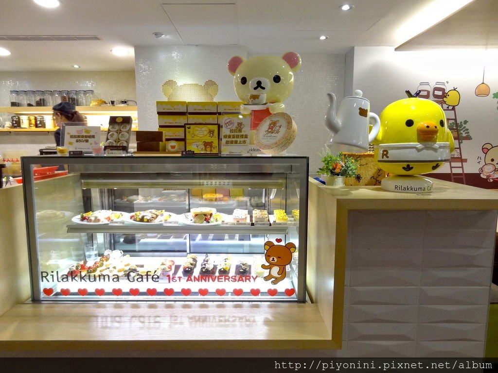 餐點展示櫃@Rilakkuma Cafe