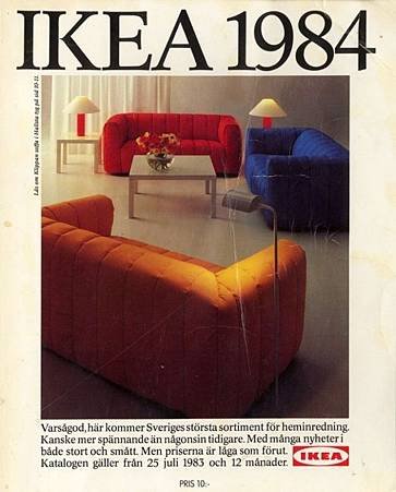 IKEA從1951年到2014年的型錄封面