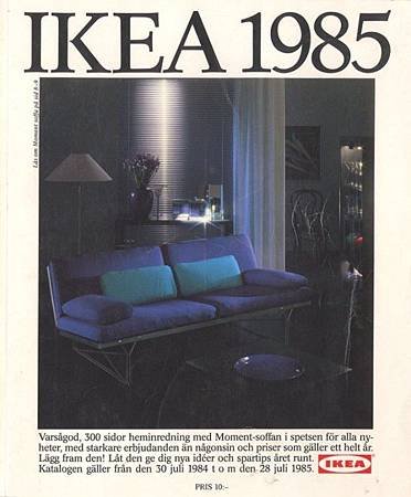 IKEA從1951年到2014年的型錄封面