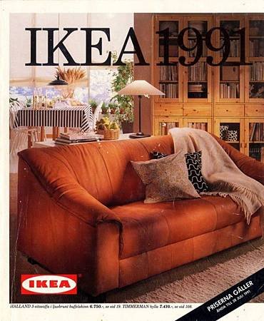 IKEA從1951年到2014年的型錄封面