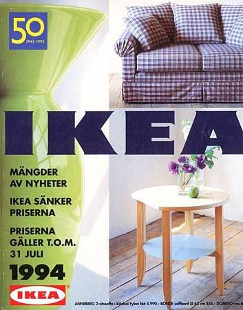 IKEA從1951年到2014年的型錄封面