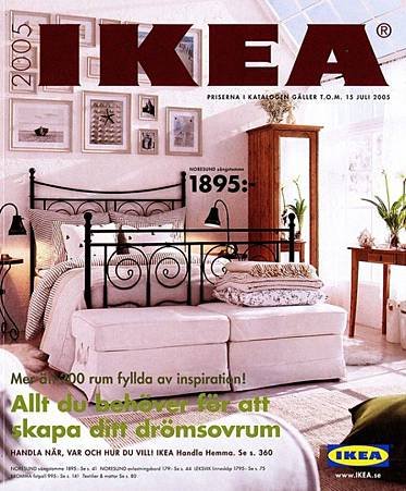 IKEA從1951年到2014年的型錄封面