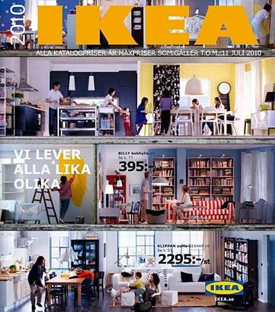 IKEA從1951年到2014年的型錄封面