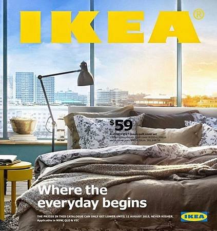 IKEA從1951年到2014年的型錄封面