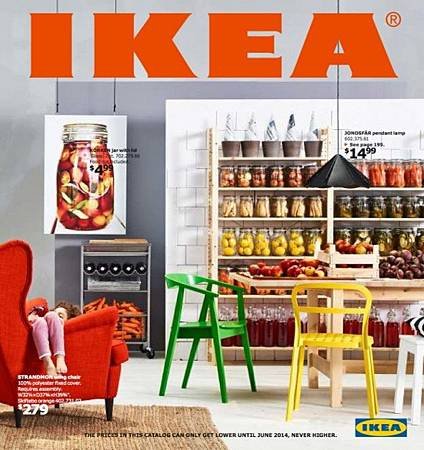 IKEA從1951年到2014年的型錄封面