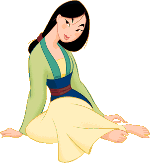 女裝的木蘭動畫角色