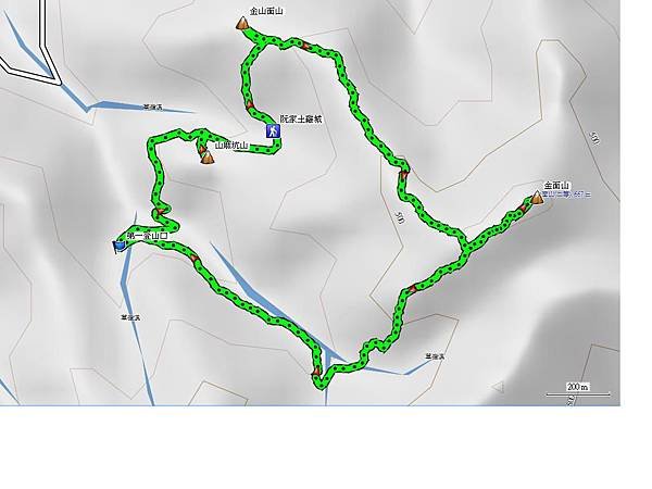 大溪 金山面山 金面山 山麻坑山
