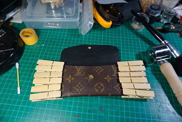 ［手作］改造舊包LOUIS VUITTON LV-零錢包