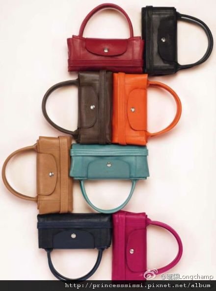 longchamp pliage cuir toutes les couleurs