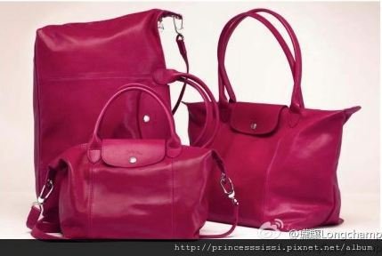 longchamp pliage cuir affiche