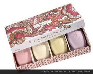 savon galet coffret 4 fleuris