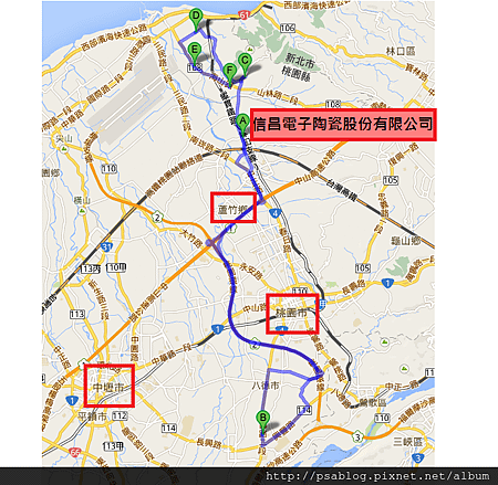 2013 Monday Nice 信昌電子長輩關懷活動路線圖