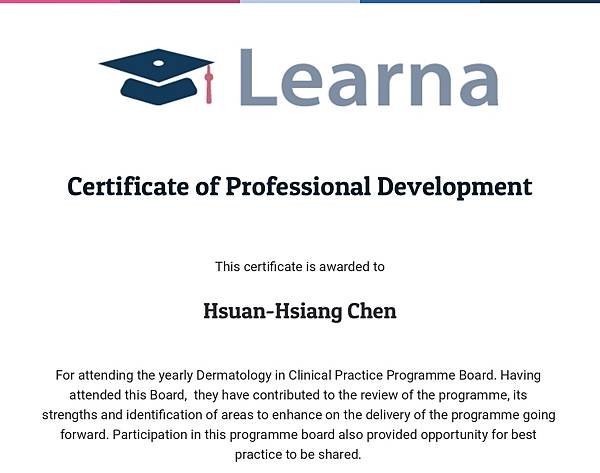 Certificate of Professional De