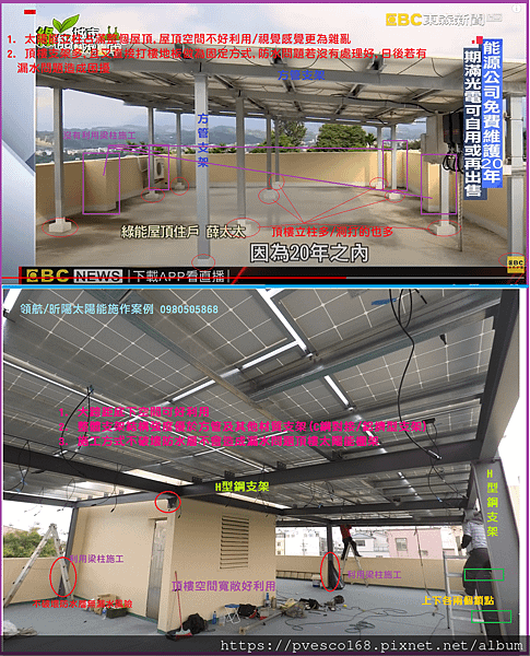 110年 屋頂型太陽能遮陽棚 採用H型鋼支架優點.png