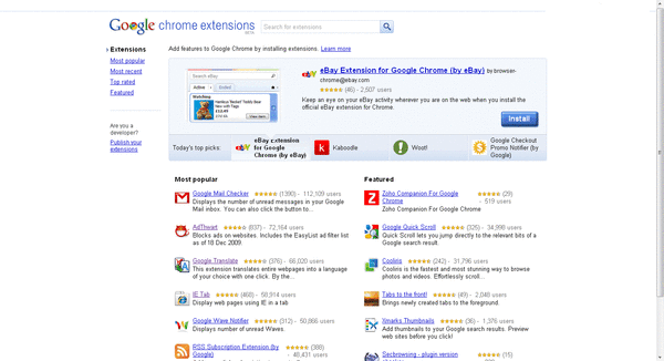 Chrome extensions