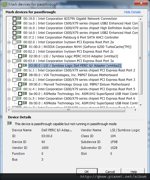 ESXi Passthrough-able Hardware