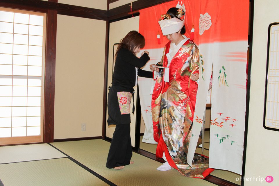 日本北陸 花嫁暖簾館 日本傳統結婚禮服體驗（色打掛或白無垢）只要3千日圓