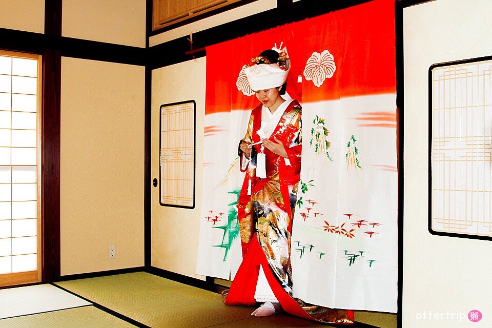 日本北陸 花嫁暖簾館 日本傳統結婚禮服體驗（色打掛或白無垢）只要3千日圓